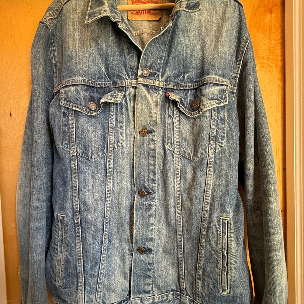 Levi's Blue Lightweight Shirt Jacket with Trucker Style